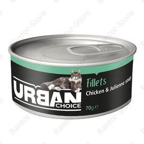 אורבן צ'ויס נתחי עוף במרק 70 גרם - RanTor Store אורבן צ'ויס - Urban Choice
